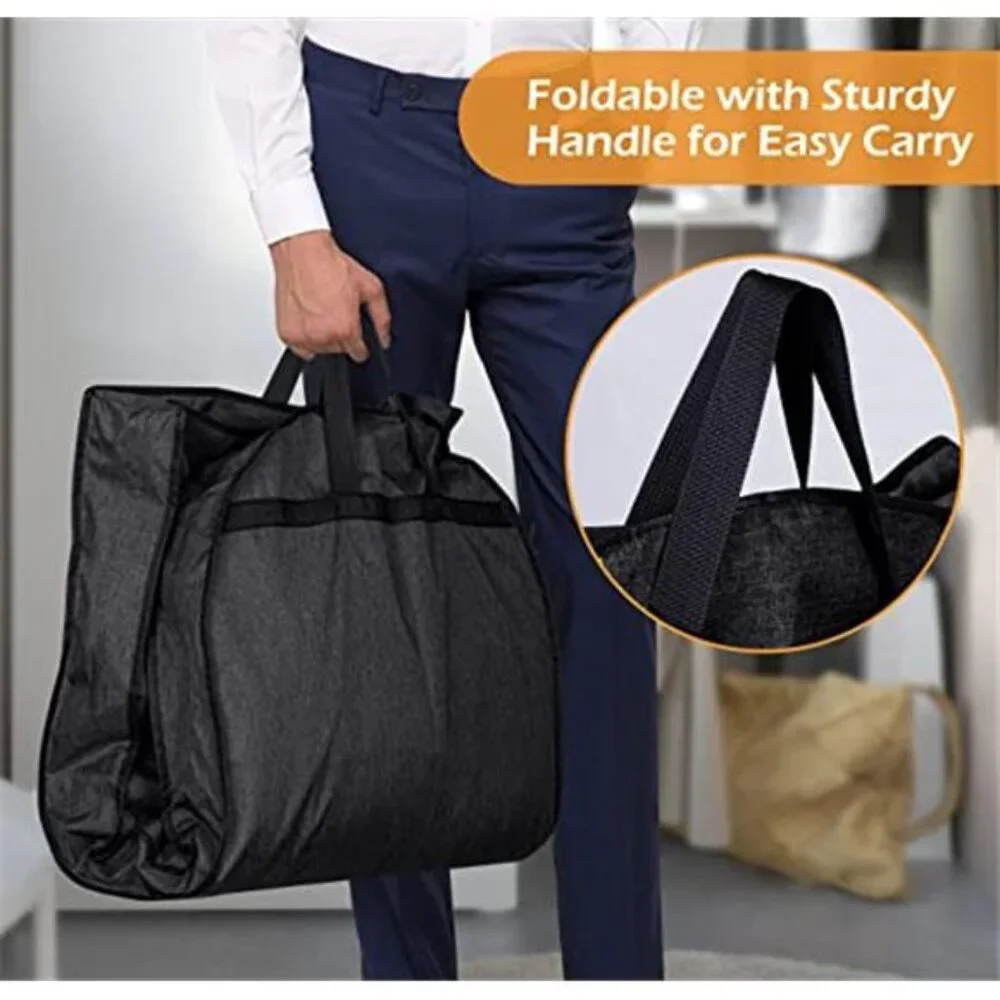 Heavy Duty Garment Bag Travel Suit Bag Waterproof Oxford Fabric Clothes Storage